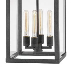 Porter Large 4-Light Aged Zinc Outdoor Hanging Pendant by HINKLEY -HINKLEY || CANARM Shop aged zinc hinkley outdoor pendant lights 2808dz 1f 1000