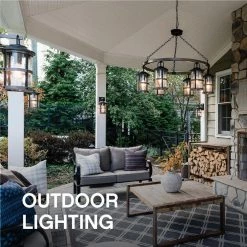 Porter Large 4-Light Aged Zinc Outdoor Hanging Pendant by HINKLEY -HINKLEY || CANARM Shop aged zinc hinkley outdoor pendant lights 2808dz fa 1000
