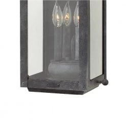 Anchorage 3-Light Aged Zinc LED Outdoor Wall Lantern Sconce by HINKLEY -HINKLEY || CANARM Shop aged zinc hinkley outdoor sconces 1855dz ll 4f 1000