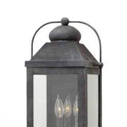 Anchorage 3-Light Aged Zinc LED Outdoor Wall Lantern Sconce by HINKLEY -HINKLEY || CANARM Shop aged zinc hinkley outdoor sconces 1855dz ll c3 1000