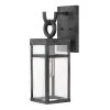 Porter Small 1-Light Aged Zinc Outdoor Wall Mount Lantern Sconce by HINKLEY