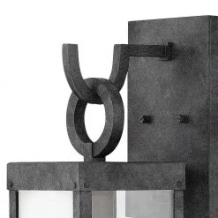 Porter Small 1-Light Aged Zinc Outdoor Wall Mount Lantern Sconce by HINKLEY 8 Porter Small 1-Light Aged Zinc Outdoor Wall Mount Lantern Sconce by HINKLEY -HINKLEY || CANARM Shop aged zinc hinkley outdoor sconces 2800dz c3 1000