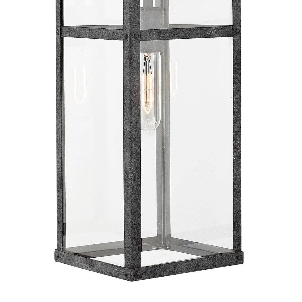 Porter Medium 1-Light Aged Zinc Outdoor Wall Mount Lantern Sconce by HINKLEY 5 Porter Medium 1-Light Aged Zinc Outdoor Wall Mount Lantern Sconce by HINKLEY - Image 5