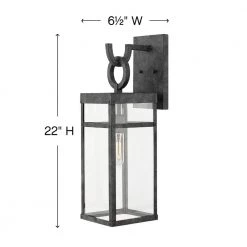 Porter Medium 1-Light Aged Zinc Outdoor Wall Mount Lantern Sconce by HINKLEY 8 Porter Medium 1-Light Aged Zinc Outdoor Wall Mount Lantern Sconce by HINKLEY -HINKLEY || CANARM Shop aged zinc hinkley outdoor sconces 2804dz c3 1000