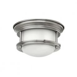 Hadley 7.75 in. LED Light Antique Nickel LED Flush Mount by HINKLEY
