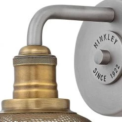 RIGBY 8 in. 1-Light Antique Nickel Vanity Light by HINKLEY -HINKLEY || CANARM Shop antique nickel hinkley vanity lighting 5290an 4f 1000