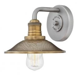 RIGBY 8 in. 1-Light Antique Nickel Vanity Light by HINKLEY