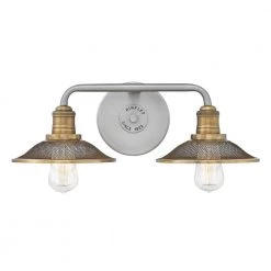 RIGBY 19 in. 2-Lights Antique Nickel Vanity Light by HINKLEY