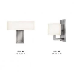 Hampton 1-Light Antique Nickel Sconce by HINKLEY 5 Hampton 1-Light Antique Nickel Sconce by HINKLEY -HINKLEY || CANARM Shop antique nickel hinkley wall sconces 3210an 4f 1000