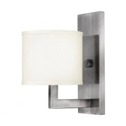 Hampton 1-Light Antique Nickel Sconce by HINKLEY