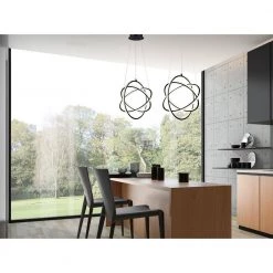 Trinity 43-1/2-Watt Integrated LED Black Chandelier by CANARM -HINKLEY || CANARM Shop black canarm chandeliers lch157a17bk 44 1000