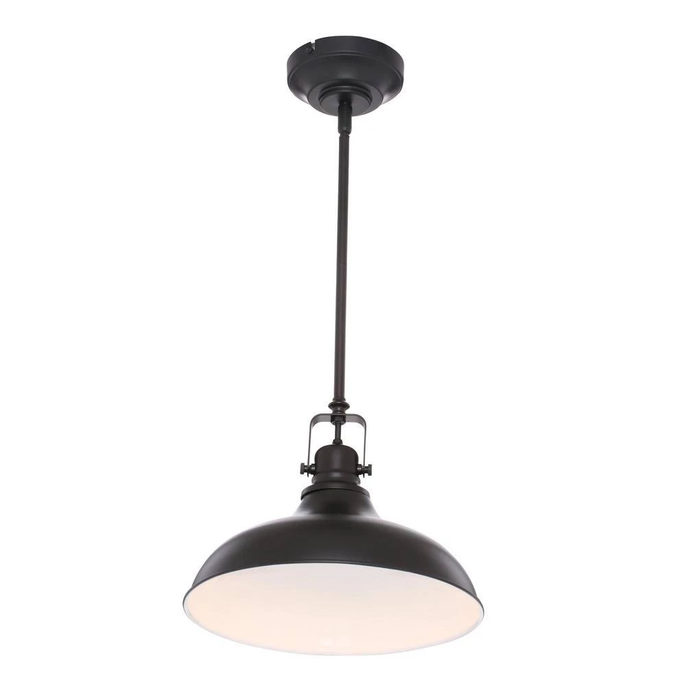 Sussex Black LED Pendant with Metal Shade by CANARM 4 Sussex Black LED Pendant with Metal Shade by CANARM - Image 4