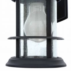 Ryder 1-Light Black Outdoor Wall Lantern Sconce with Seeded Glass by CANARM 9 Ryder 1-Light Black Outdoor Wall Lantern Sconce with Seeded Glass by CANARM -HINKLEY || CANARM Shop black canarm outdoor sconces iol152bk hd 1d 1000