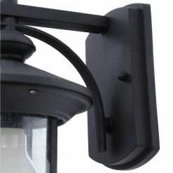 Ryder 1-Light Black Outdoor Wall Lantern Sconce with Seeded Glass by CANARM 8 Ryder 1-Light Black Outdoor Wall Lantern Sconce with Seeded Glass by CANARM -HINKLEY || CANARM Shop black canarm outdoor sconces iol152bk hd a0 1000