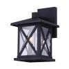 Elm 2-Light Black Outdoor Wall Light Sconce by CANARM