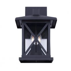 Elm 3-Light Black Outdoor Wall Light Sconce by CANARM