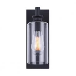 Cormac 1-Light Black Outdoor Light Sconce by CANARM -HINKLEY || CANARM Shop black canarm outdoor sconces iol445bk c3 1000