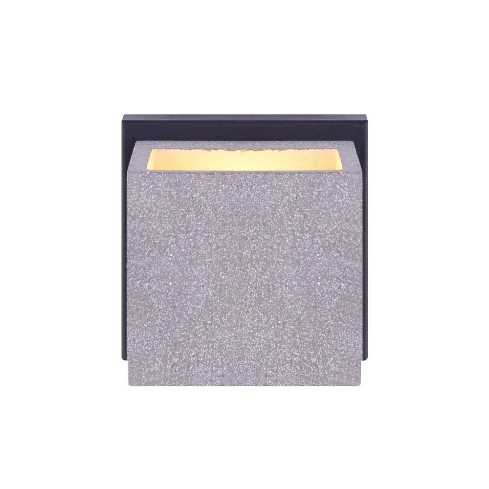 Shax Black and Cement LED Outdoor Wall Sconce Light by CANARM 3 Shax Black and Cement LED Outdoor Wall Sconce Light by CANARM - Image 3