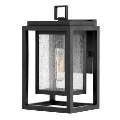 Republic 1-Light Black Outdoor Wall Lantern by HINKLEY