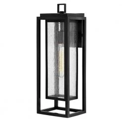 Republic 1-Light Black Outdoor Wall Lantern by HINKLEY