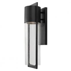 Shelter 1-Light Black Outdoor Wall Lantern Sconce by HINKLEY