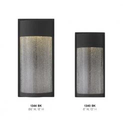 Shelter 1-Light Black LED Outdoor Wall Lantern Sconce by HINKLEY -HINKLEY || CANARM Shop black hinkley outdoor sconces 1340bk 4f 1000