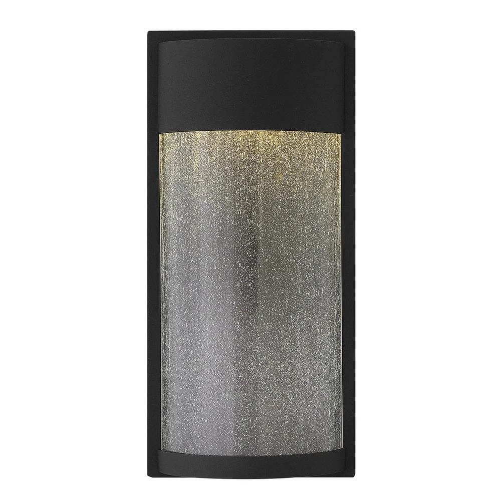 Shelter 1-Light Black LED Outdoor Wall Lantern Sconce by HINKLEY 1 Shelter 1-Light Black LED Outdoor Wall Lantern Sconce by HINKLEY