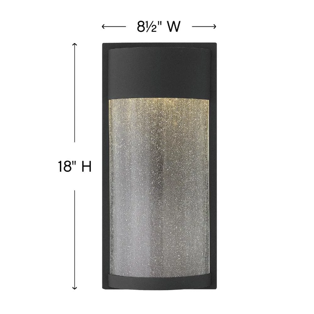 Shelter 1-Light Black LED Outdoor Wall Lantern Sconce by HINKLEY 2 Shelter 1-Light Black LED Outdoor Wall Lantern Sconce by HINKLEY - Image 2