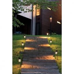 Shelter Hardwired Black Path Light by HINKLEY -HINKLEY || CANARM Shop black hinkley path lights 1547bk ll 44 1000