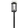 Atwater 23 in. 1-Light Ash Black Low Voltage Outdoor Pier or Post Mount by HINKLEY