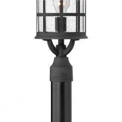 Freeport 1-Light Black Outdoor Post or Pier Mount by HINKLEY -HINKLEY || CANARM Shop black hinkley post light sets 1801bk 4f 1000