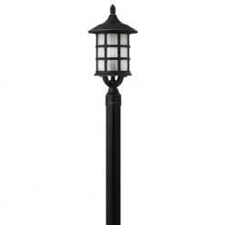 Freeport 1-Light Black Outdoor Post or Pier Mount by HINKLEY