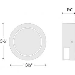 Modern Low-Voltage Black Integrated LED Round Stair Light by HINKLEY -HINKLEY || CANARM Shop black hinkley stair lights 1517bk 4f 1000