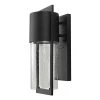 Shelter 1-Light Black Outdoor Wall Lantern Sconce by HINKLEY