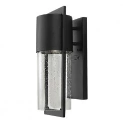 Shelter 1-Light Black Outdoor Wall Lantern Sconce by HINKLEY