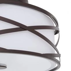 Carlina 2-Light Oil Rubbed Bronze Semi-Flush Mount Light by CANARM -HINKLEY || CANARM Shop bronze canarm flush mount lights isf520a02orb a0 1000