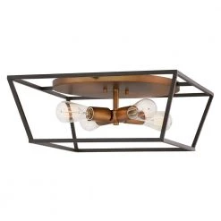 Fulton 18 in. 4-Light Bronze Flush Mount by HINKLEY