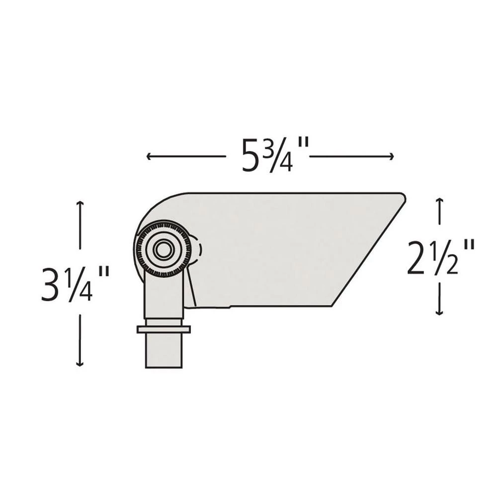 12-Watt 2700K Accent Spot 750 Lumens Bronze Hardwired Integrated LED Outdoor Normal Shroud Spotlight with LumaCORE by HINKLEY 5 12-Watt 2700K Accent Spot 750 Lumens Bronze Hardwired Integrated LED Outdoor Normal Shroud Spotlight with LumaCORE by HINKLEY - Image 5