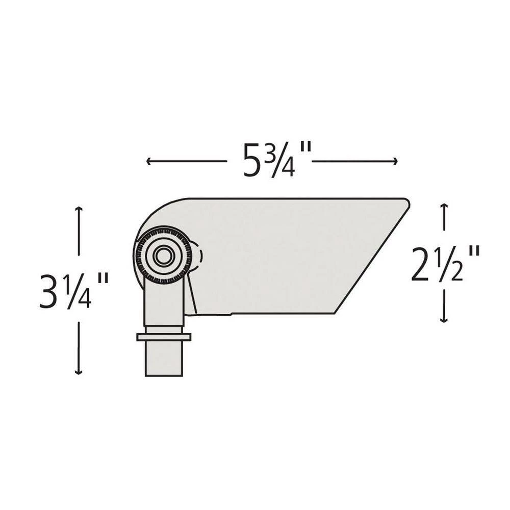 5-Watt 3000K Accent Spot 350 Lumens Bronze Hardwired Integrated LED Outdoor Normal Shroud Spotlight with LumaCORE by HINKLEY 4 5-Watt 3000K Accent Spot 350 Lumens Bronze Hardwired Integrated LED Outdoor Normal Shroud Spotlight with LumaCORE by HINKLEY - Image 4