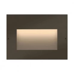 Taper Line-Voltage Bronze Integrated LED Horizontal Stair Light by HINKLEY
