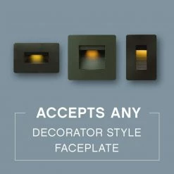 120-Volt 4-Watt Horizontal Bronze LED Luna Step Light by HINKLEY 7 120-Volt 4-Watt Horizontal Bronze LED Luna Step Light by HINKLEY -HINKLEY || CANARM Shop bronze hinkley stair lights 58508bz 1f 1000