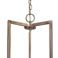 Hampton 75-Watt Integrated LED Brushed Bronze Shaded Mini Pendant with Off-White Linen Hardback Shade by HINKLEY -HINKLEY || CANARM Shop brushed bronze hinkley pendant lights 3206br led 4f 1000