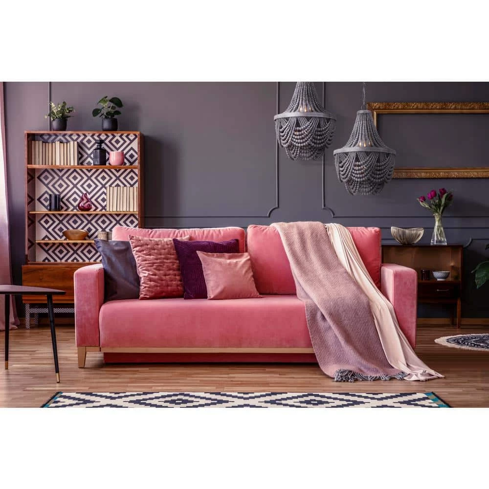 Kipling 6-Light Brushed Grey Chandelier with Real Wood Beads by CANARM 4 Kipling 6-Light Brushed Grey Chandelier with Real Wood Beads by CANARM - Image 4