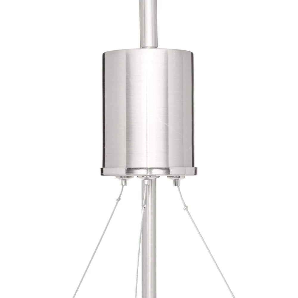 Drake 3-Light Brushed Nickel Chandelier by CANARM 6 Drake 3-Light Brushed Nickel Chandelier by CANARM - Image 6