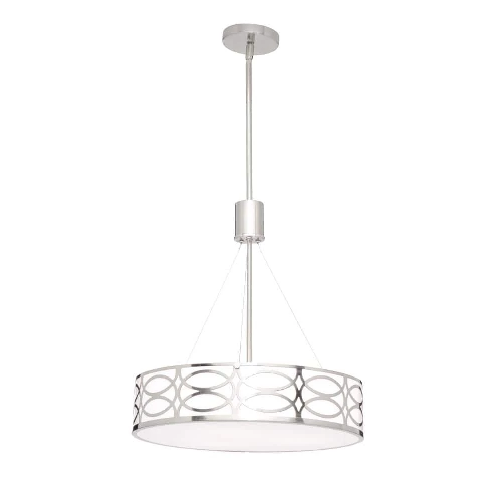 Drake 3-Light Brushed Nickel Chandelier by CANARM 7 Drake 3-Light Brushed Nickel Chandelier by CANARM - Image 7