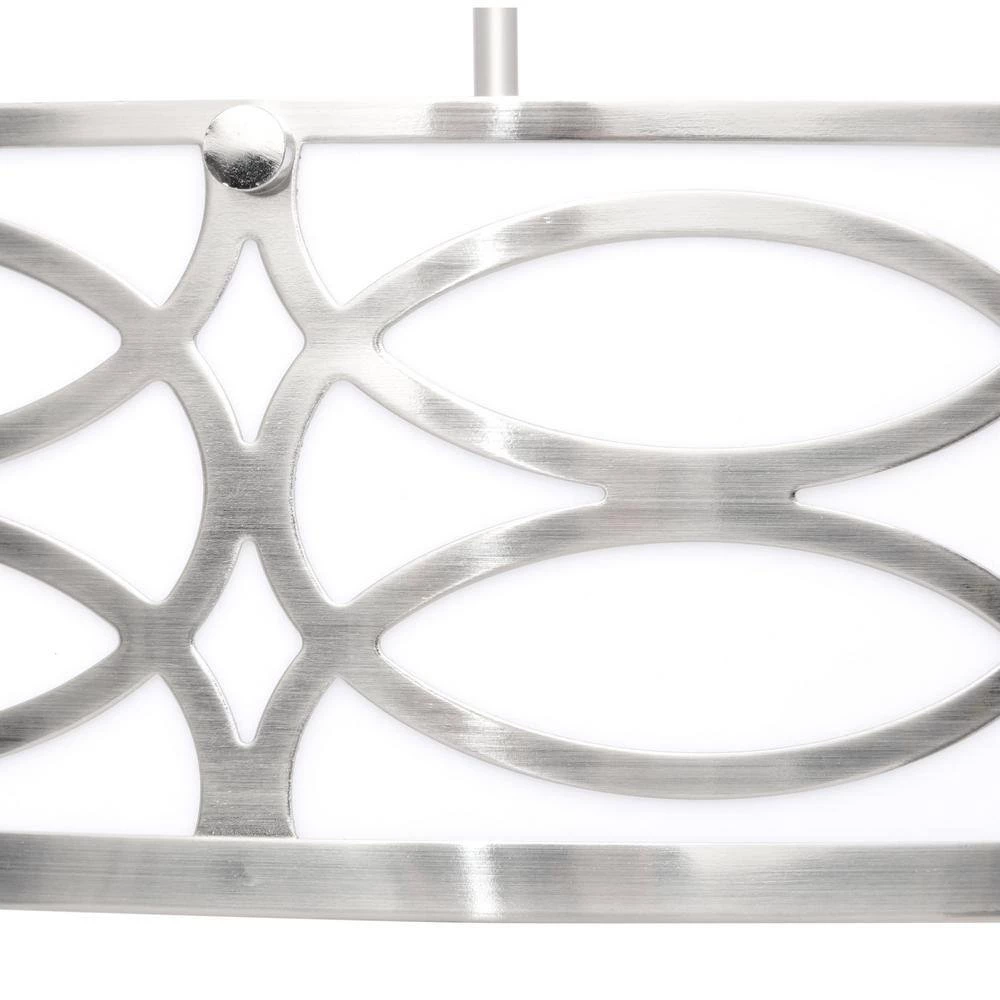 Drake 3-Light Brushed Nickel Chandelier by CANARM 4 Drake 3-Light Brushed Nickel Chandelier by CANARM - Image 4