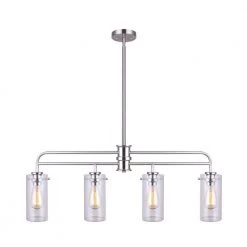 Albany 4-Light Brushed Nickel Pendant by CANARM