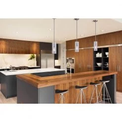 Joni 1-Light Brushed Nickel Pendant by CANARM -HINKLEY || CANARM Shop brushed nickel canarm chandeliers ipl759a01bn 31 1000