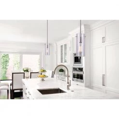 Joni 1-Light Brushed Nickel Pendant by CANARM -HINKLEY || CANARM Shop brushed nickel canarm chandeliers ipl759a01bn fa 1000