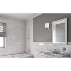 Palmer 6.25 in. Brushed Nickel Sconce with Opal Glass Shade by CANARM 15 Palmer 6.25 in. Brushed Nickel Sconce with Opal Glass Shade by CANARM -HINKLEY || CANARM Shop brushed nickel canarm vanity lighting ivl422a01bn 31 1000